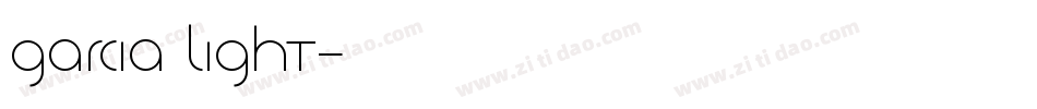 Garcia Light字体转换